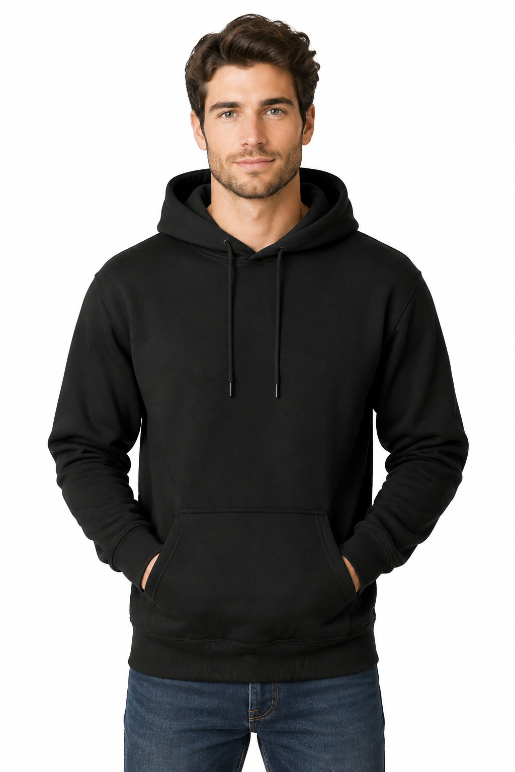 Black Hoodie Model Mockup