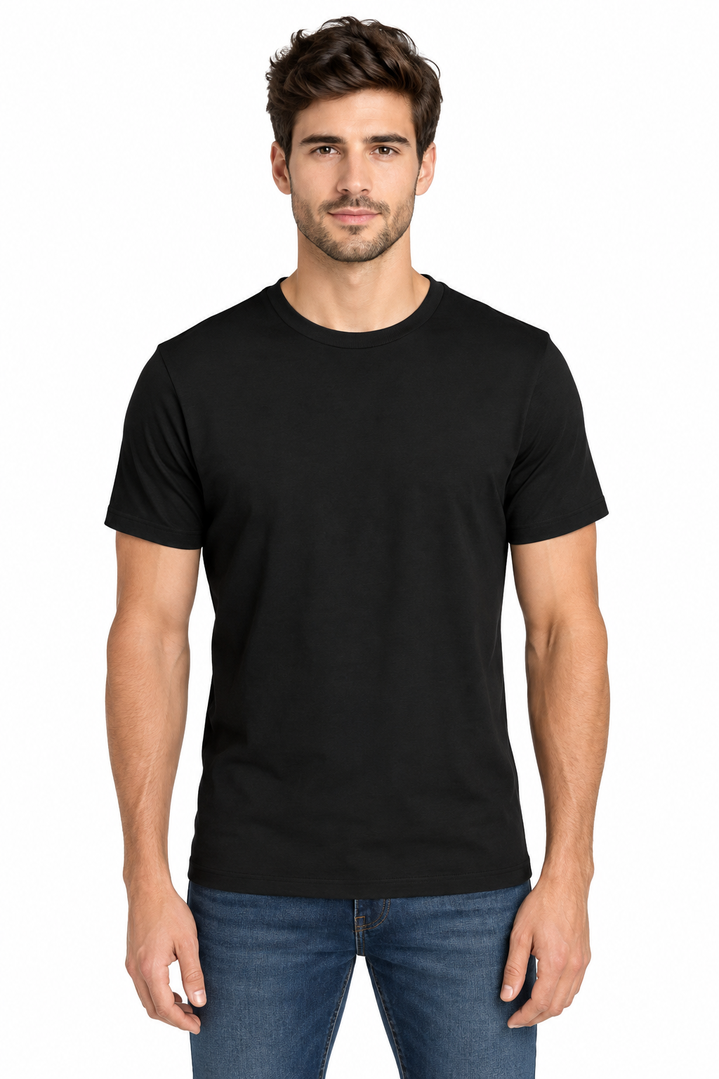 Black T-Shirt Model Mockup