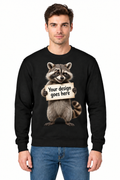 Raccoon Crewneck Sweatshirt Mockup